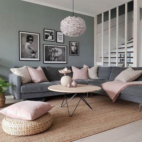 Pink and Charcoal Gray Home Decor: A Stylish Combination