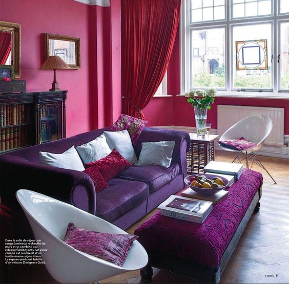 pink and lavender room