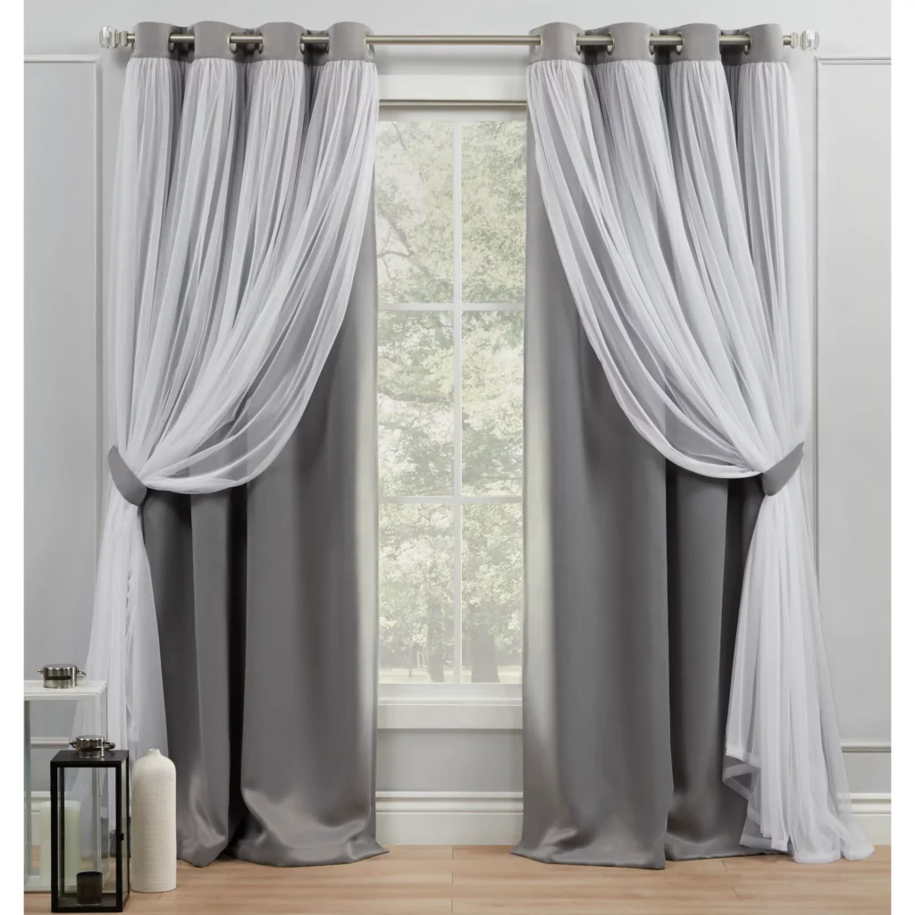 layered Curtains for Winter thermal insulation