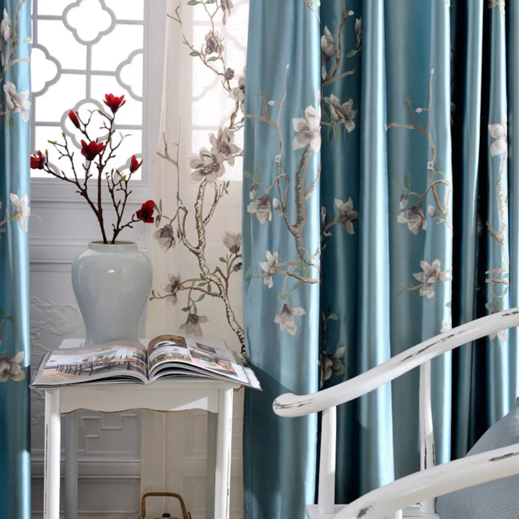 silk curtains may match your current decor or luxury