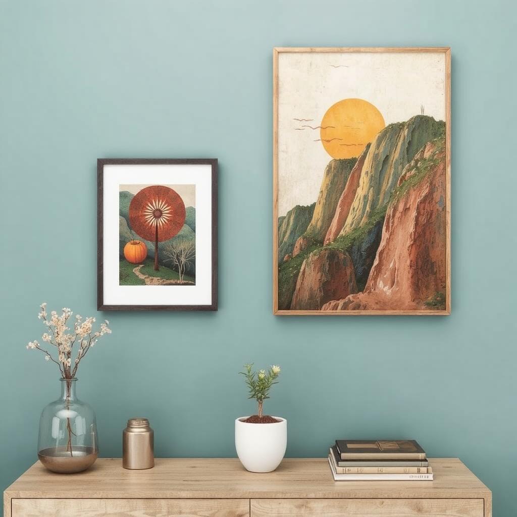 Searching for Affordable Wall Art art on Etsy—filters for price and quality shown