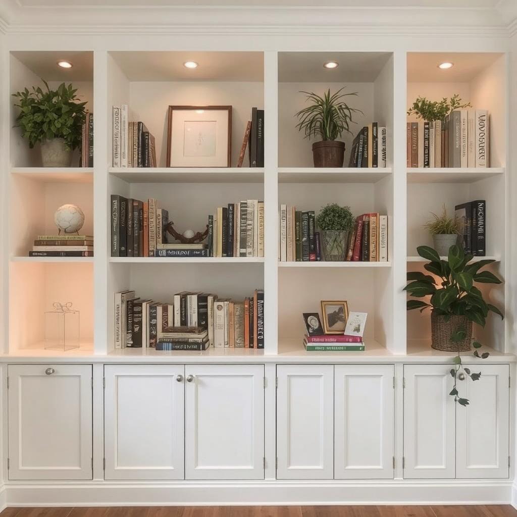 Built-In Bookshelves: How to Style with Simple Decor Ideas