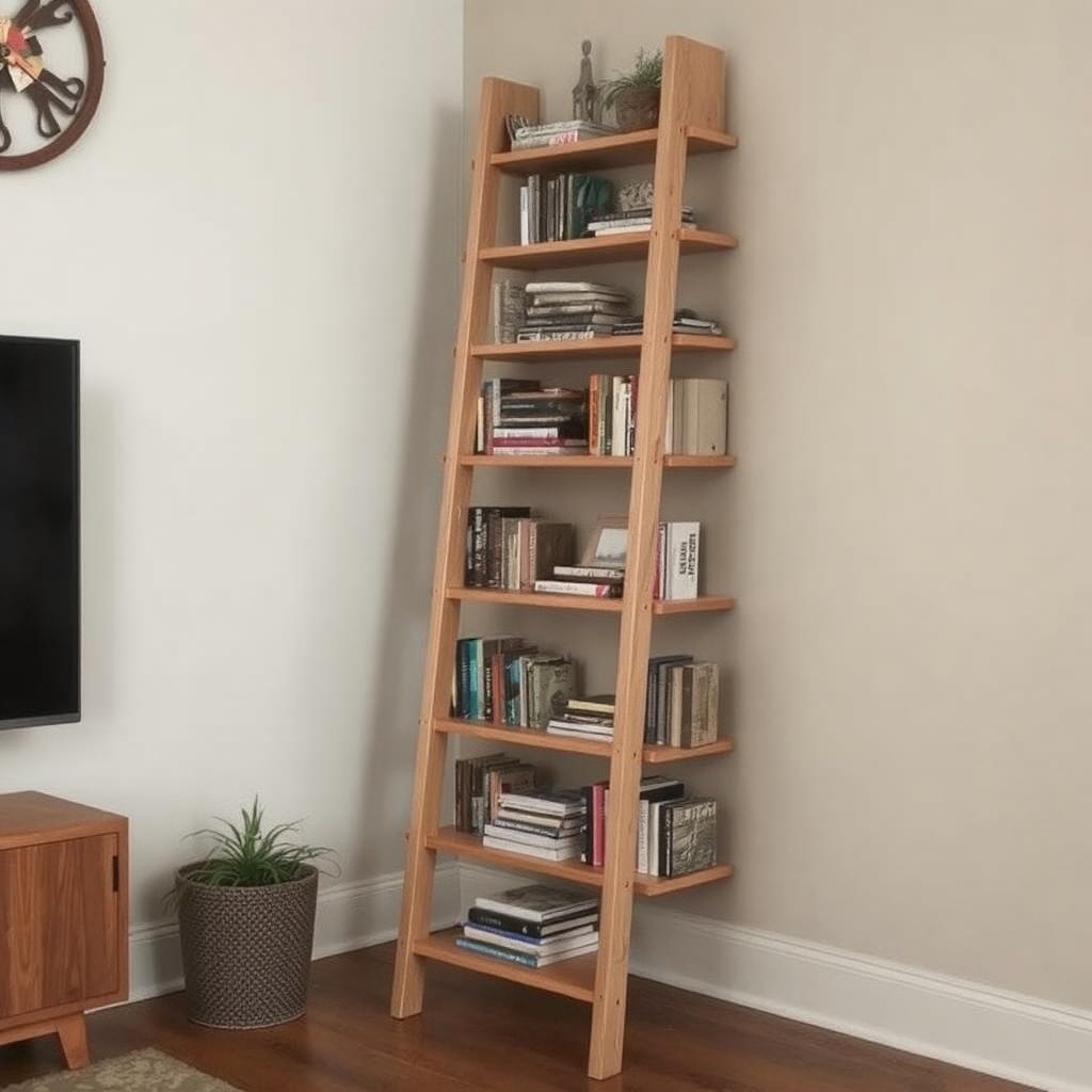 Ladder Bookshelf Decor Ideas: Stylish and Functional Designs