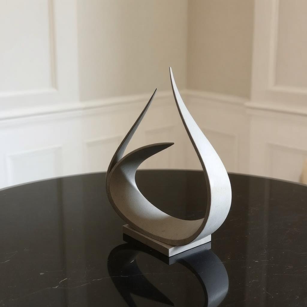 An abstract art sculpture centerpiece for a small dining table. Creative Modern DIY Centerpiece Ideas for Small Dining Tables