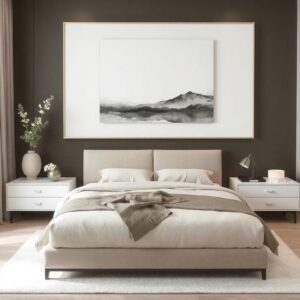 Minimalist bedroom design ideas with neutral tones and sleek furniture.2