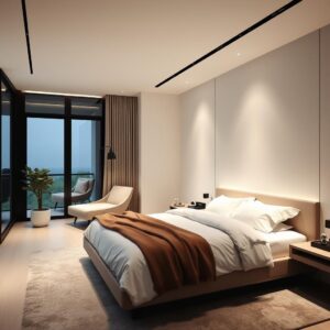 Minimalist bedroom ideas modern with soft lighting and clean aesthetics2