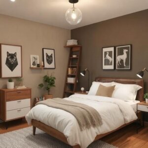 Pinterest-inspired small bedroom ideas with a clean, modern look2