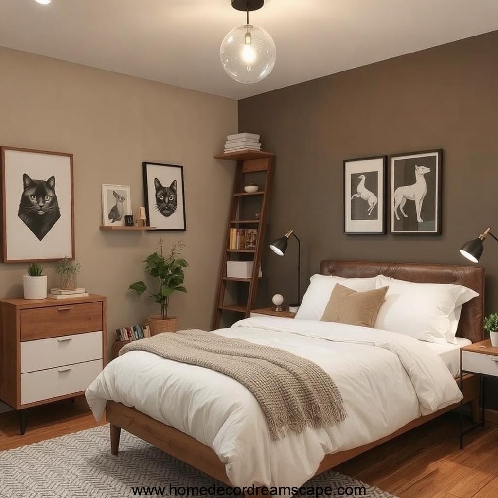 Pinterest-inspired small bedroom ideas with a clean, modern look2